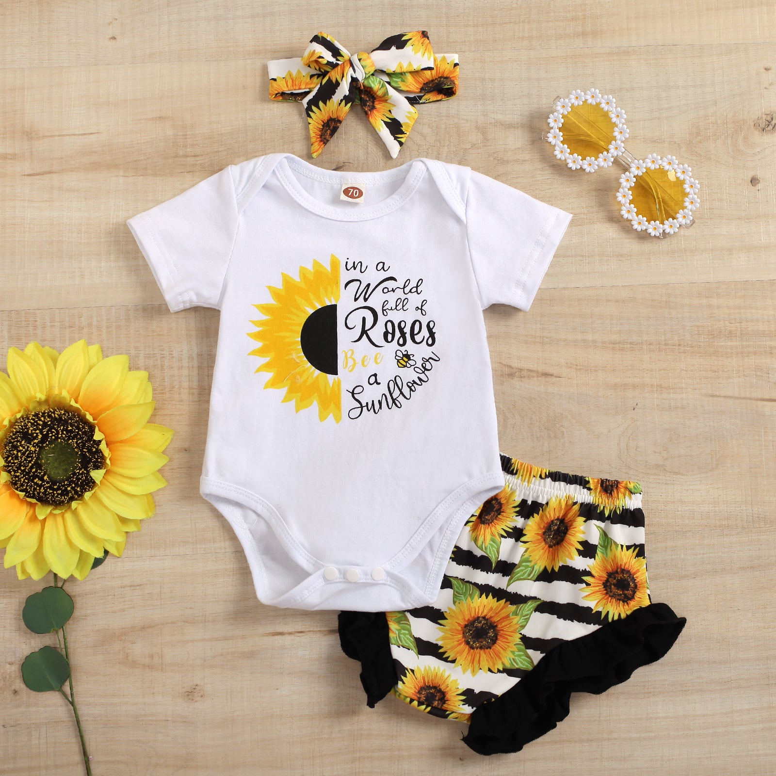 SunKissed Striped Bloomers Set