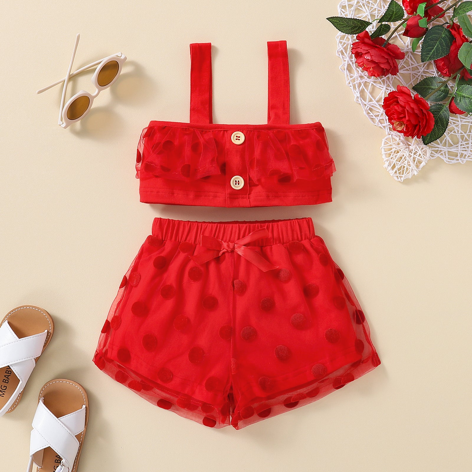 Lady in Red Short Set